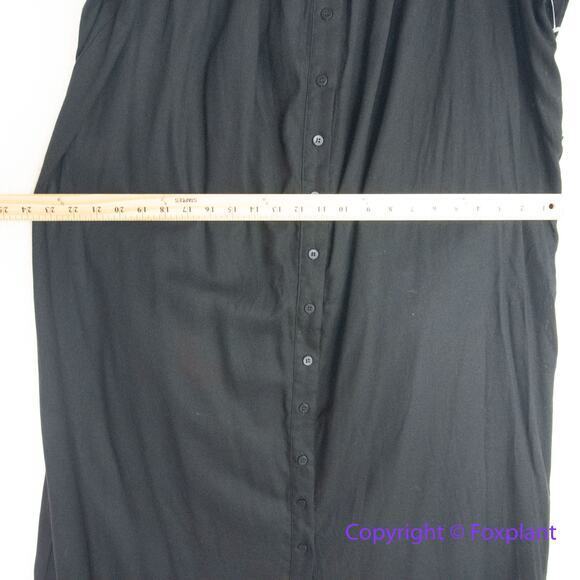 New! Eloquii black Linen Maxi Day Dress,‎ size 14/16 - Picture 10 of 16